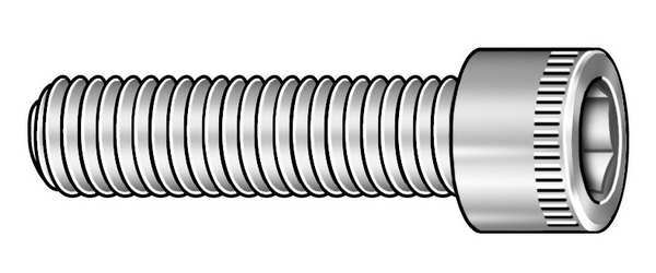 #6-32 Socket Head Cap Screw, Black Oxide Steel, 7/8 in Length, 100 PK