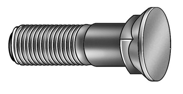Square Neck Plow Bolt, 3/4