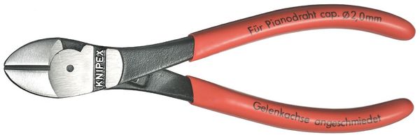 7 1/4 in 74 High Leverage Diagonal Cutting Plier Standard Cut Oval Nose Uninsulated