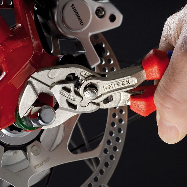 6 in Knipex Cobra Straight Jaw Plier Wrench Smooth, Bi-Material Grip