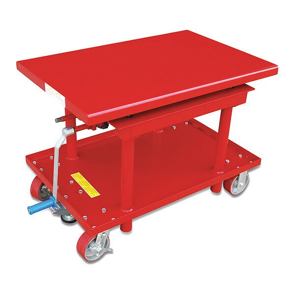 Scissor Lift Table, 2000 lb. Cap, 24