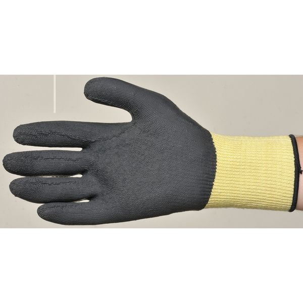 Cut Resistant Coated Gloves, A8 Cut Level, Natural Rubber Latex, M, 1 PR