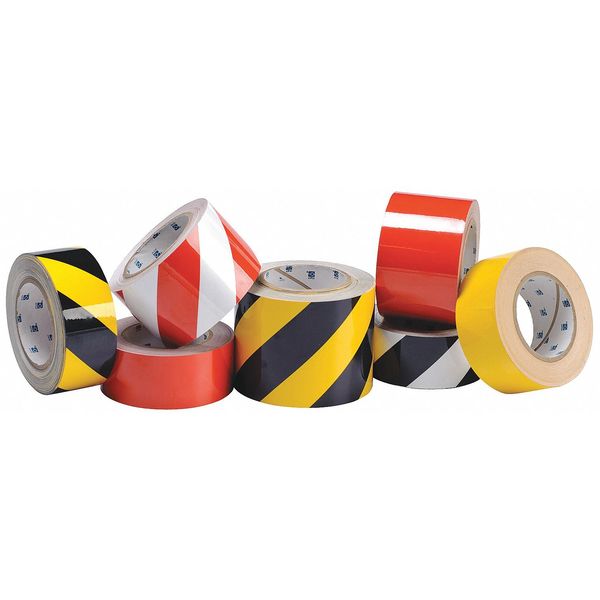 ToughStripe Floor Marking Tape, General Purpose, Solid, Yellow, 2 in x 100 ft, 8 mil Thickness