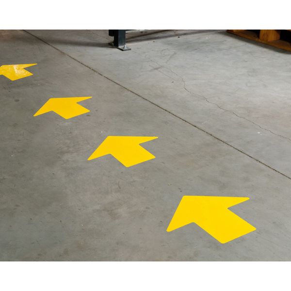 Floor Marking Tape, Arrow, 2In, 5In L, PK52