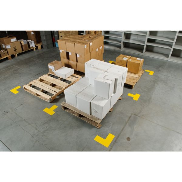 Floor Marking Tape, T, 2In W, 5In L, PK20
