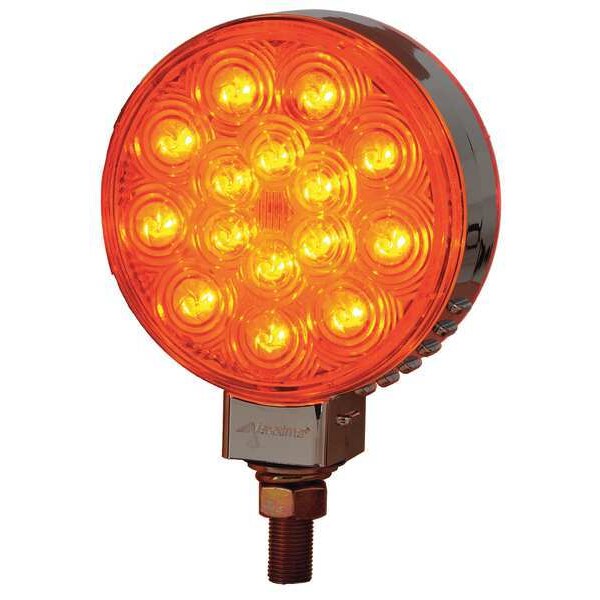 S/T/T/Park Light, LED, Amber/Red, 4-5/16Dia