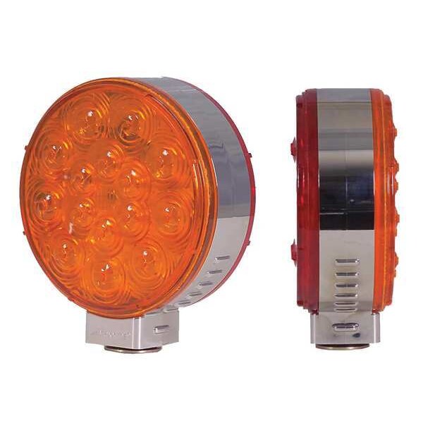 S/T/T/Park Light, LED, Amber/Red, 4-5/16Dia