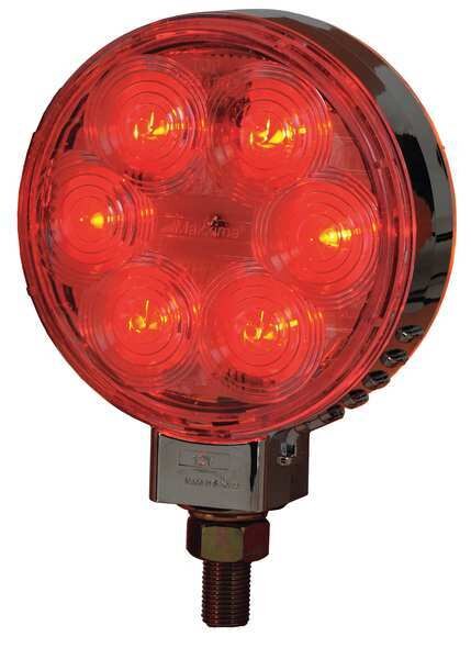 S/T/T/Park Light, LED, Amber/Red, 4-5/16Dia