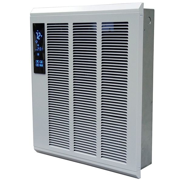 Recessed Electric Wall-Mount Heater, Recessed or Surface, 240V AC