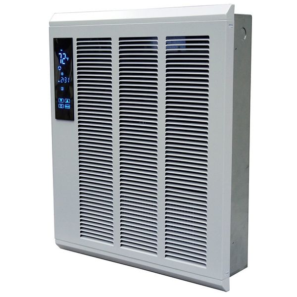 Recessed Electric Wall-Mount Heater, Recessed or Surface, 208V AC