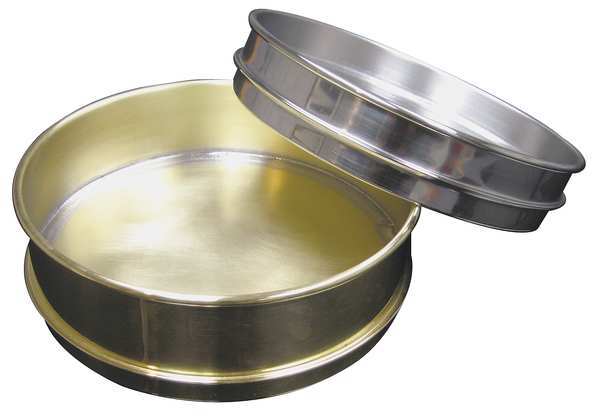 Pan, Brass, 12 In Dia, 2 1/2 In D