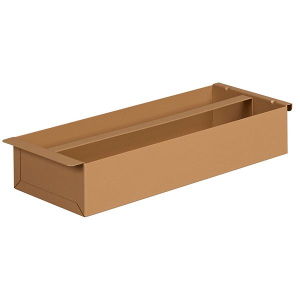 Tool Tray, 21-5/8 in. Lx 8 in.W, Steel, Tan