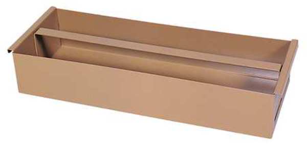 Tool Tray, 21-5/8 in. Lx 8 in.W, Steel, Tan