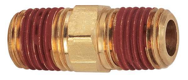 Brass Reducing Nipple, MNPT, 3/8