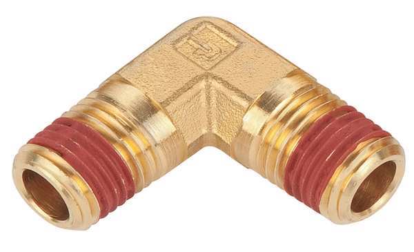 Brass Male Elbow, 90 Degrees, MNPT, 3/8