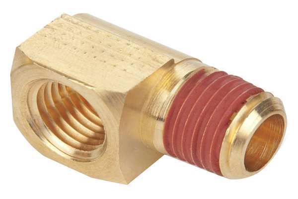 Brass Extruded Street Elbow, 90 Degrees, FNPT x MNPT, 1/4