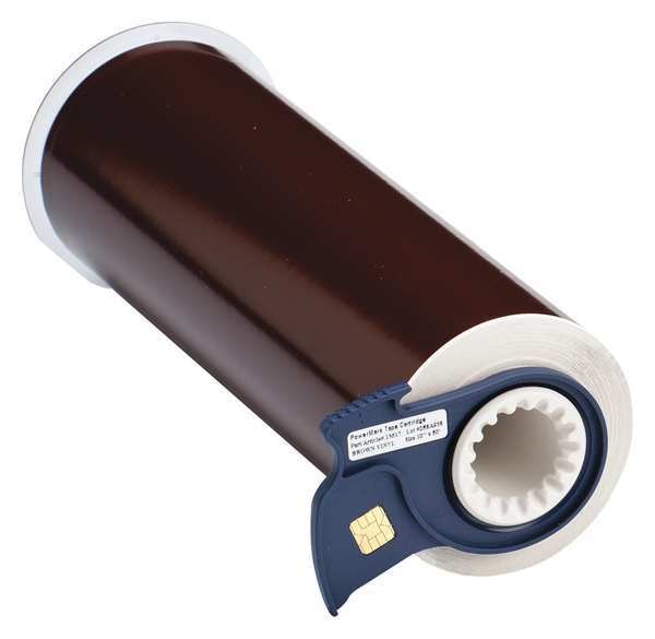 Label Tape Cartridge, Brown, Labels/Roll: Continuous