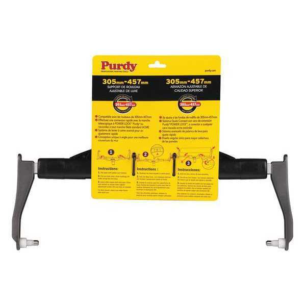 Adjustable Paint Roller Frame, Yoke, Plastic Handle, 12 to 18