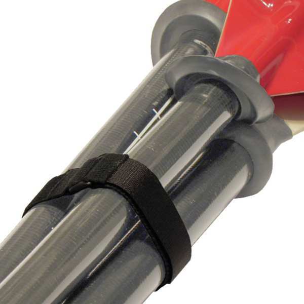 Cinch Strap, No Adhesive, 18 in, 1 in Wd, Black, 10 PK