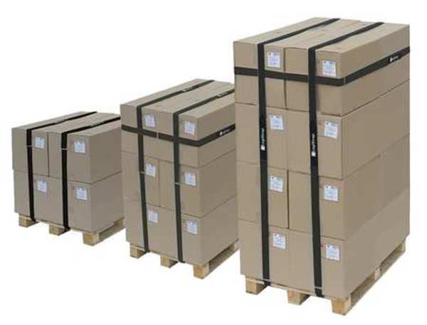 Cinch Strap, No Adhesive, 16 ft, 2 in Wd, Black, 10 PK