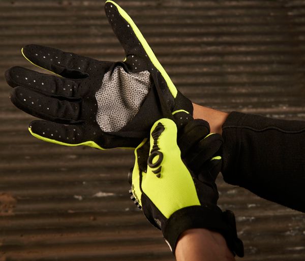 Hi-Vis Cut Resistant Impact Gloves, A8 Cut Level, Uncoated, XL, 1 PR