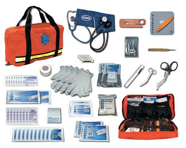 Flat Pac Bag, Lightly Padded Nylon Cordura, Orange, 5 in Height