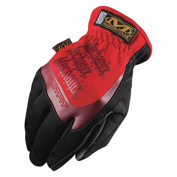 Mechanics Gloves, M, Red, Anatomically Designed Two-Piece Palm, Form Fitting Trek Dry(R)
