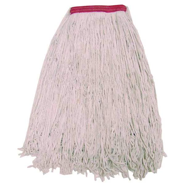 1-1/4 in String Wet Mop, 24 oz Dry Wt, Slide On Connection, Cut-End, Beige, Polyester/Rayon