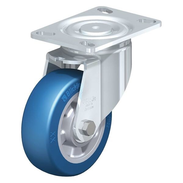 Swivel Plate Caster, PU, 6