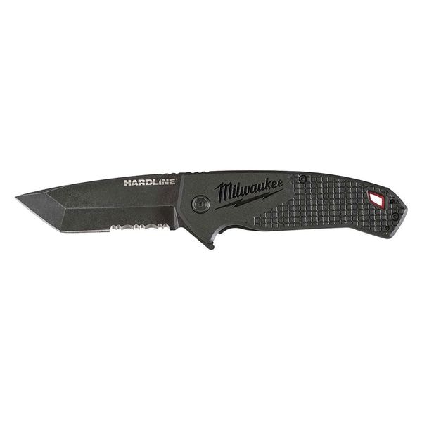 3â HARDLINE Serrated Blade Pocket Knife