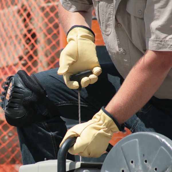 Anti-Vibration Gloves, M, Tan, PR