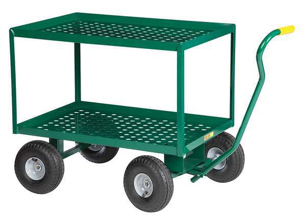 Wagon Truck, Perf Deck, 36x24, Pneum Wheel