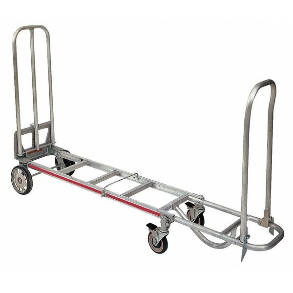 Hand Truck, 4 Wheel, Load Cap 200 Lb