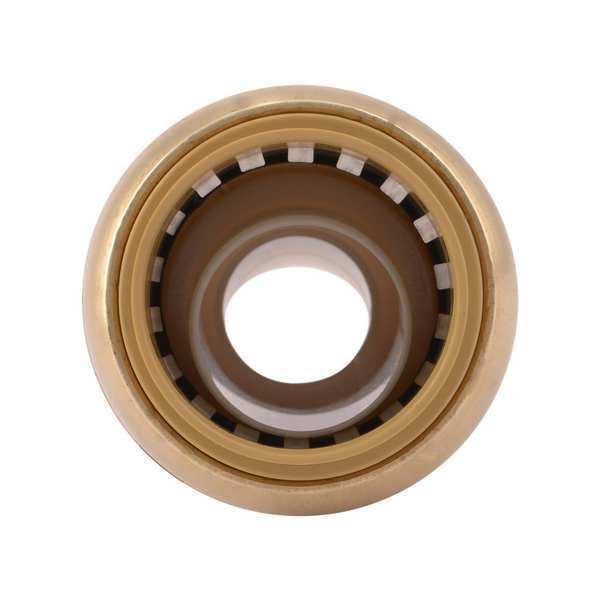 DZR Brass Reducing Coupling, 1 in x 3/4 in Tube Size