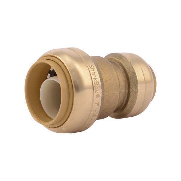 DZR Brass Reducing Coupling, 1 in x 3/4 in Tube Size
