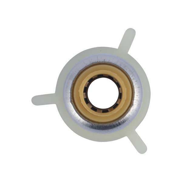 Chrome Plated DZR Brass Faucet Connector, 1/4 in Tube Size