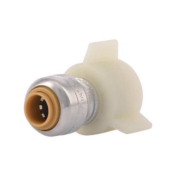 Chrome Plated DZR Brass Faucet Connector, 1/4 in Tube Size