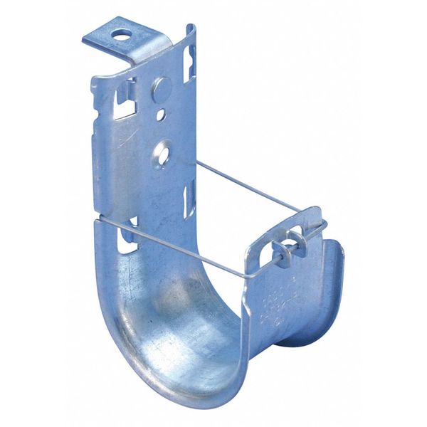 J-Hook with Hammer-On Flange Clip, Swivel, 4in Diameter, 60lb