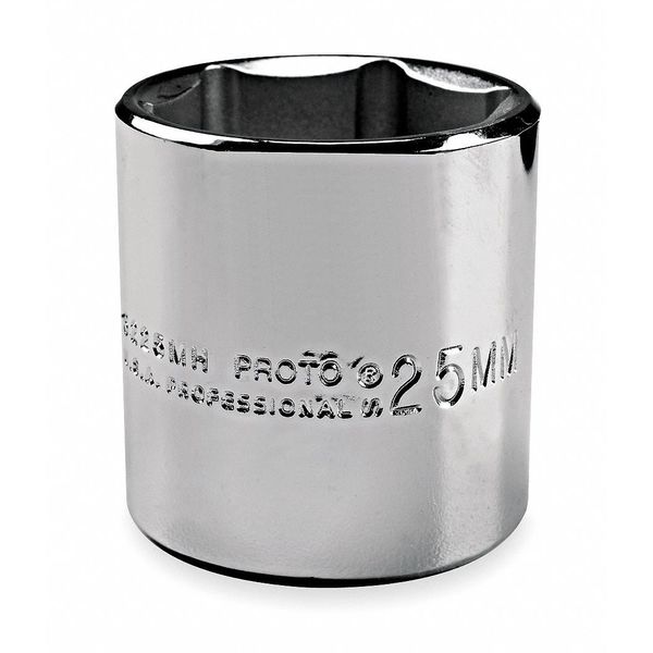 3/8 in Drive, 12mm Hex Metric Socket, 6 Points