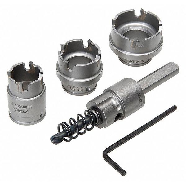 Hole Cutter Kit, 6 PC, Tungsten Carbide