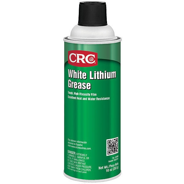 Multipurpose Grease, H2 No Food Contact, NLGI Grade 2, Lithium, 20 oz Aerosol Can, White