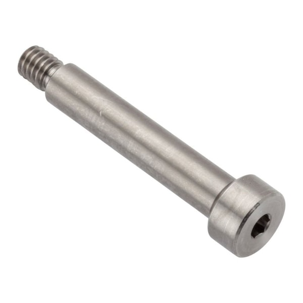 Shoulder Screw, 6g Thr Sz, 5mm Thr Lg, 25 mm Shoulder Lg, 18-8 Stainless Steel