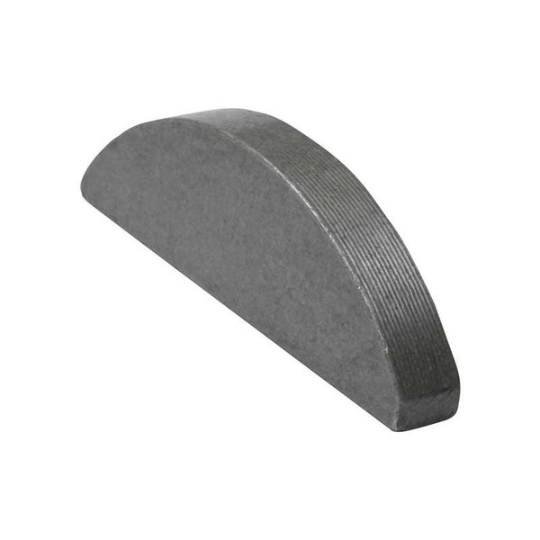 Woodruff Key, 5/16 x 2-3/4 in Key Size, 1022 SAE Number, 3/4 in H, Carbon Steel Plain