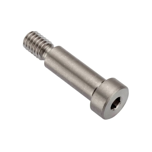Shoulder Screw, 6g Thr Sz, 11mm Thr Lg, 20 mm Shoulder Lg, Stainless Steel