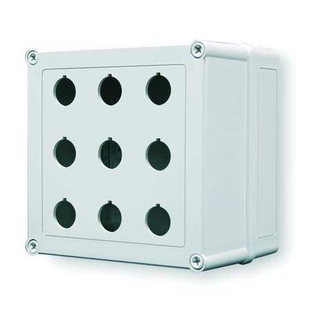 Pushbutton Enclosure,22mm,9 Hole,plastic