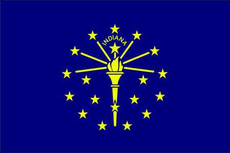 Indiana State Flag,3x5 Ft (1 Units In Ea