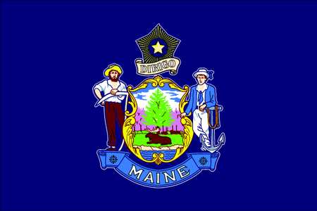 Maine State Flag,3x5 Ft (1 Units In Ea)