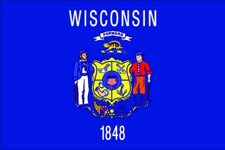 Wisconsin State Flag,3x5 Ft (1 Units In