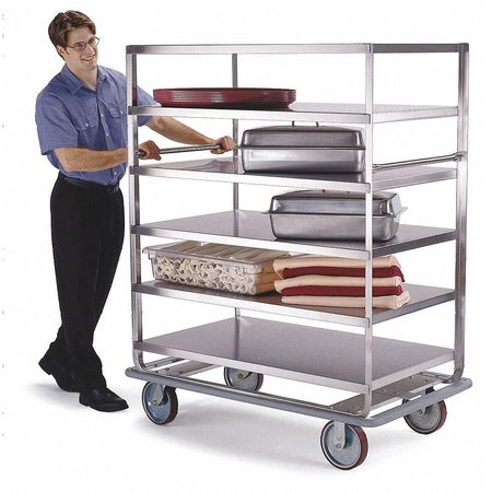 Banquet Cart,stainless,4 Shelves,70x28 (