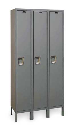 Wardrobe Lockr,solid,3 Wide, 1 Tier,gray